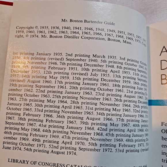 1974 Mr. Boston Deluxe Official Bartender's Guide - Picture 11 of 12